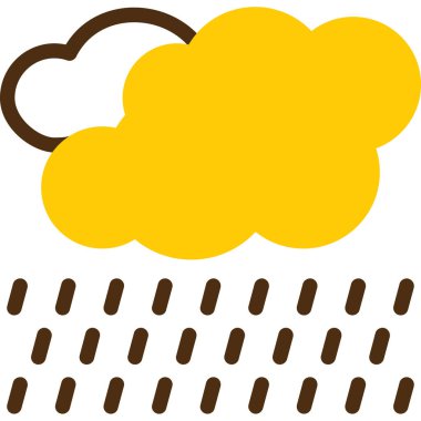 bulut yağmuru hava simgesi