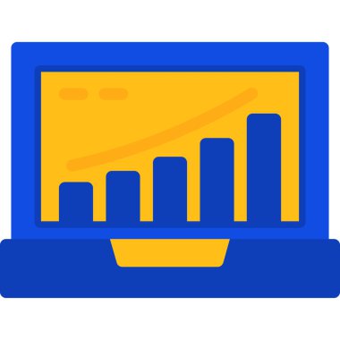 iş ve finans satırı vektör simgesi.