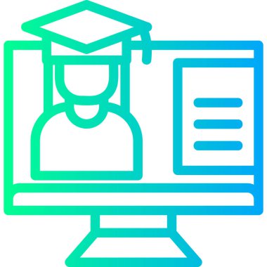 Öğrenci cap kutsal kişilerin resmi, vektör çizim