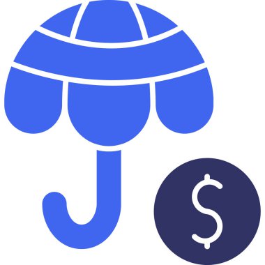 Para için. Web simgesi basit illüstrasyon