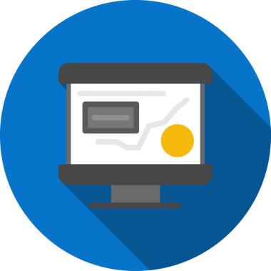 izleyici ikon vektör illüstrasyonu