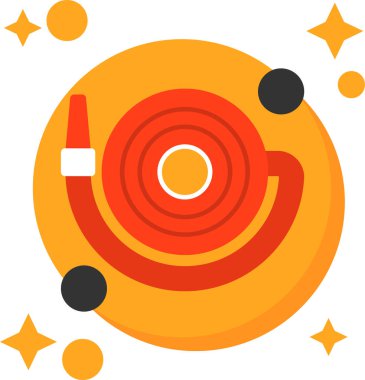 Düz stil güzellik makyaj ikonu