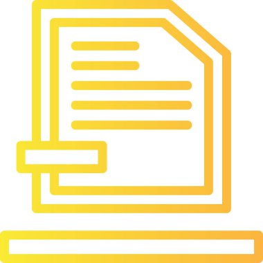 Dosya. Web simgesi basit illüstrasyon