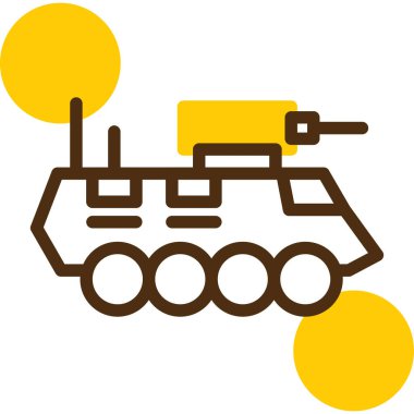 Tank ikonu vektör illüstrasyonu