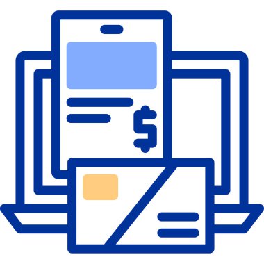 Ödeme kartı. Basit illüstrasyon