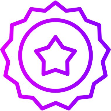 yıldız simgesi vektör illüstrasyonu