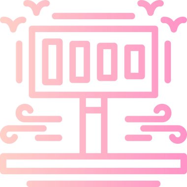 Modern b 'nin vektör illüstrasyonu eksik simgesi