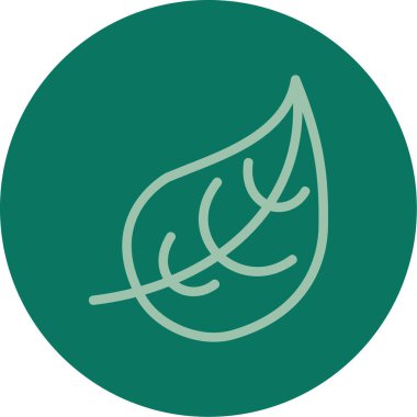 Bir ağaç simgesinin vektör illüstrasyonu