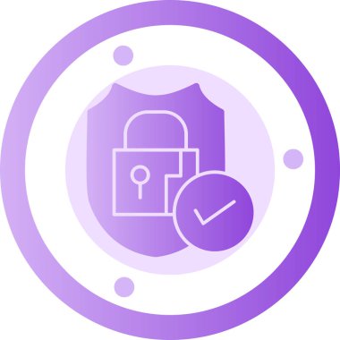 kilit simgesi, vektör illüstrasyonu