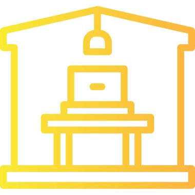 Kiliseye. Web simgesi basit illüstrasyon