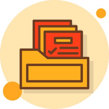 Web & mobil için iş yönetimi dairesi simgesi