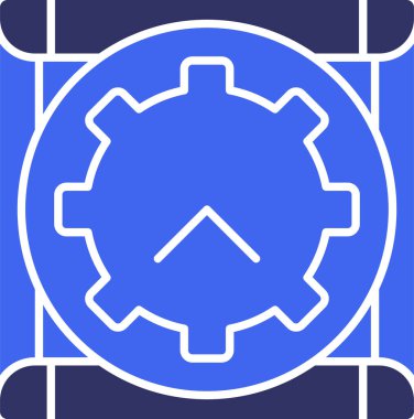 dişli simgesi vektör illüstrasyonu