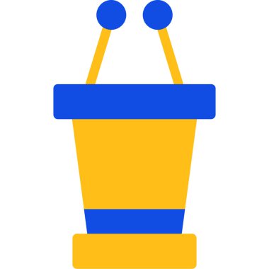 Kova. Web simgesi basit illüstrasyon