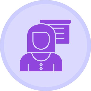 avatar. Web simgesi basit illüstrasyon