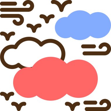 Bulut hesaplama simgesi vektör illüstrasyonu