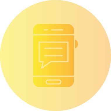 Sohbet iletisi vektör simgesi