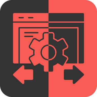 seo ve geliştirme renkli vektör simgesi.