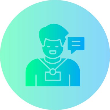 Sohbet simgesi vektör illüstrasyonu