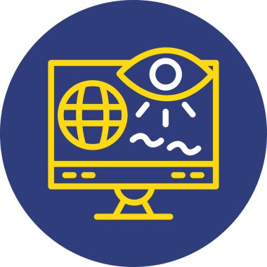 Web için web simgesi, vektör illüstrasyonu