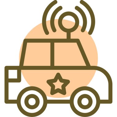 Taksi. Web simgesi basit illüstrasyon