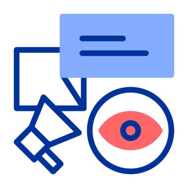 Vektör olarak göz arama simgesi. logotype