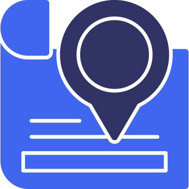 harita konum simgesi, vektör illüstrasyonu basit tasarım