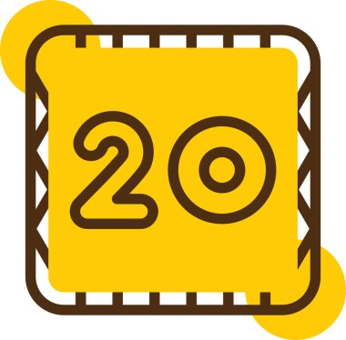 Bir takvim simgesinin vektör illüstrasyonu