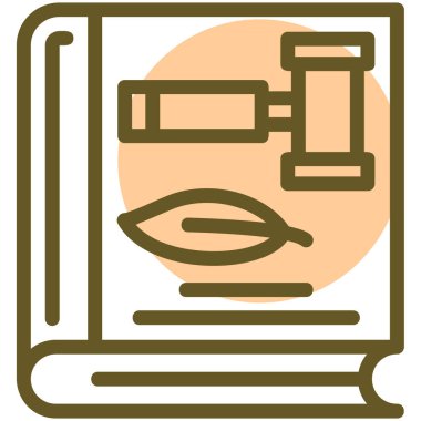 Bir kitap simgesinin vektör illüstrasyonu