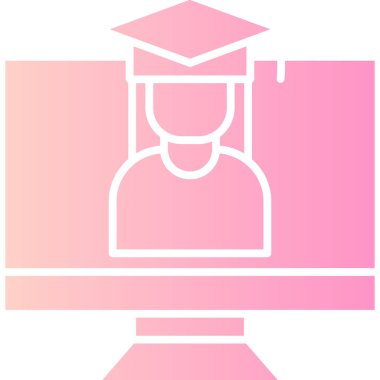 Kişisel okulda vektör eğitim simgesi.