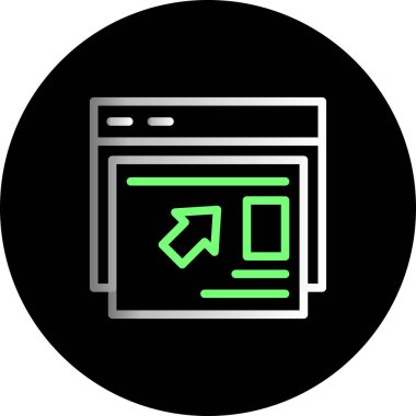 seo modern simgesinin vektör illüstrasyonu