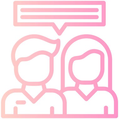 Bir çiftin vektör illüstrasyonu