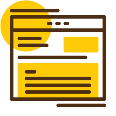 gazete simgesi vektör illüstrasyonu