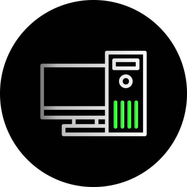 Vektör Bilgisayar Ağı Simgesi