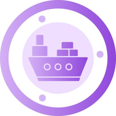 Tekne. Web simgesi basit illüstrasyon