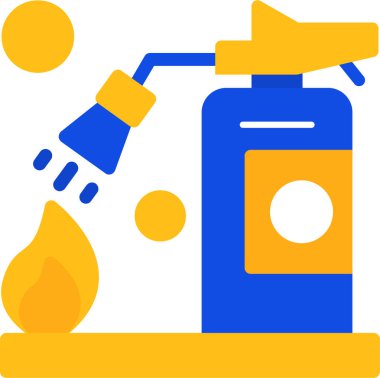 Sprey şişe. Basit resimleme