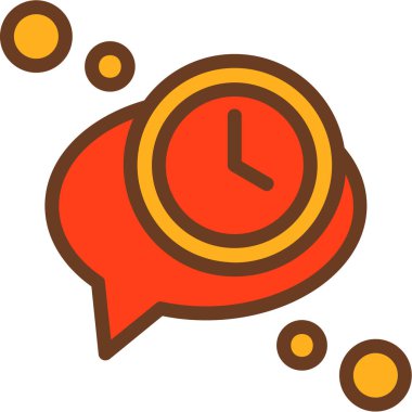 Alarm saat simgesi vektör illüstrasyonu