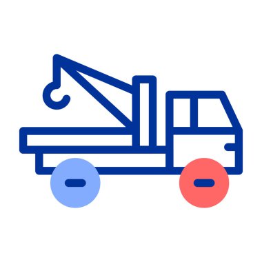 kamyon vektör simgesi modern illüstrasyon