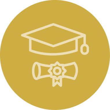 Modern eğitim ikonunun vektör illüstrasyonu