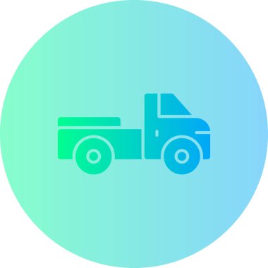 Bir kamyonun vektör çizimi