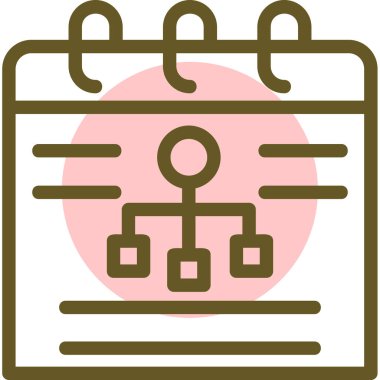 Takvim. Web simgesi basit illüstrasyon