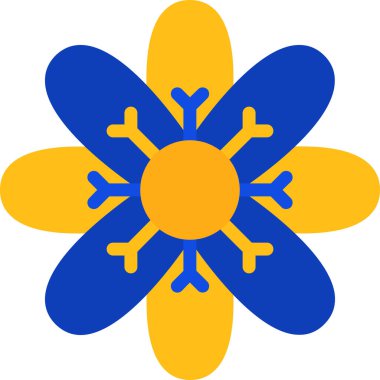 Çiçek ikonu. Web için çiçek vektör simgelerinin basit çizimi