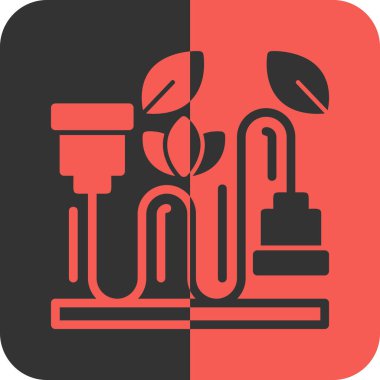 İzole edilmiş tek bir su simgesinin vektör illüstrasyonu