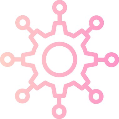 dişli simgesi vektör illüstrasyonu