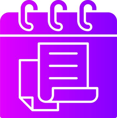 Belge simgesinin vektör illüstrasyonu