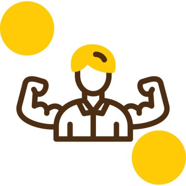 güçlü işçi elleri ve dambılları yukarıda