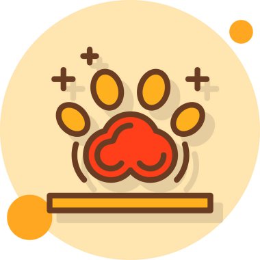 Hayvan ikonu. vektör illüstrasyonu