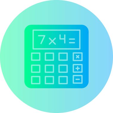 hesap makinesi simgesi vektör illüstrasyonu