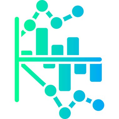 bar çizelgesi diyagramı simgesi doldurulmuş dış hat biçimi
