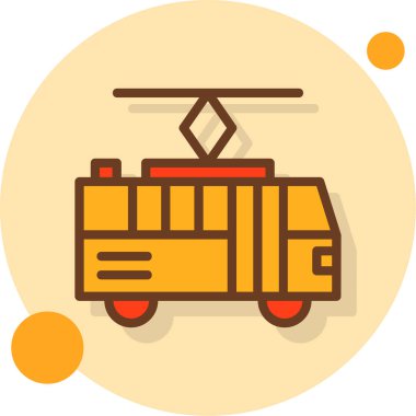 Bir araba simgesinin vektör illüstrasyonu