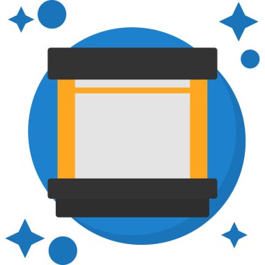 Web sitesi, vektör illüstrasyonu için düz simge